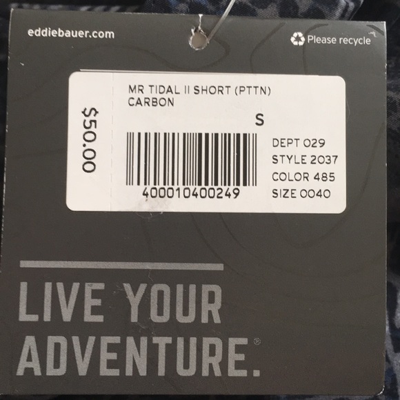 NWT Swim/surf tidal shorts by Eddie Bauer - Picture 3 of 3